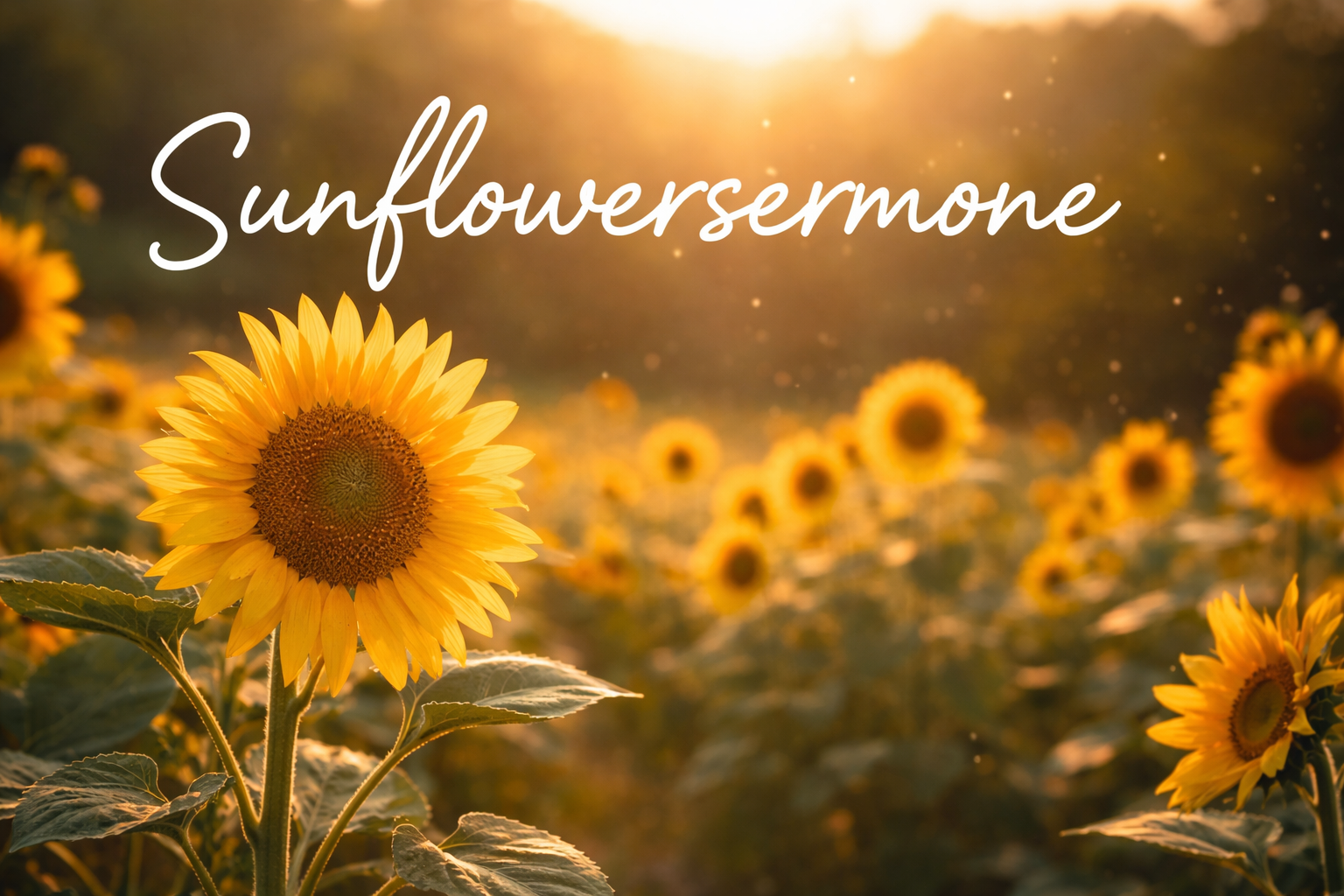 Sunflowersermone — a small word that somehow feels big