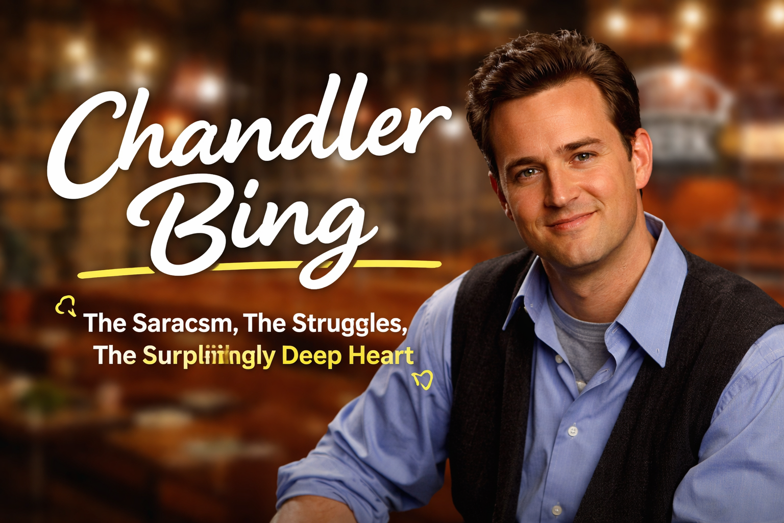 Chandler Bing — The Sarcasm, The Struggles, The Surprisingly Deep Heart