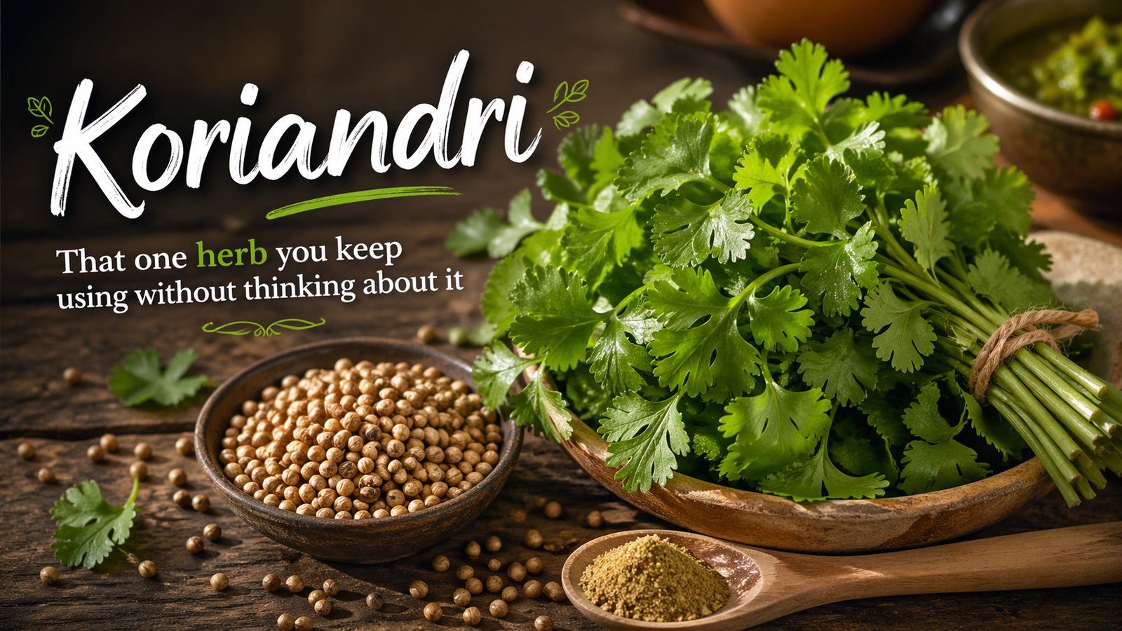 Koriandri — that one herb you keep using without thinking about it