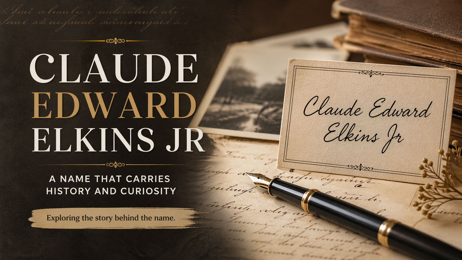 Claude Edward Elkins Jr — just a name… or something more?