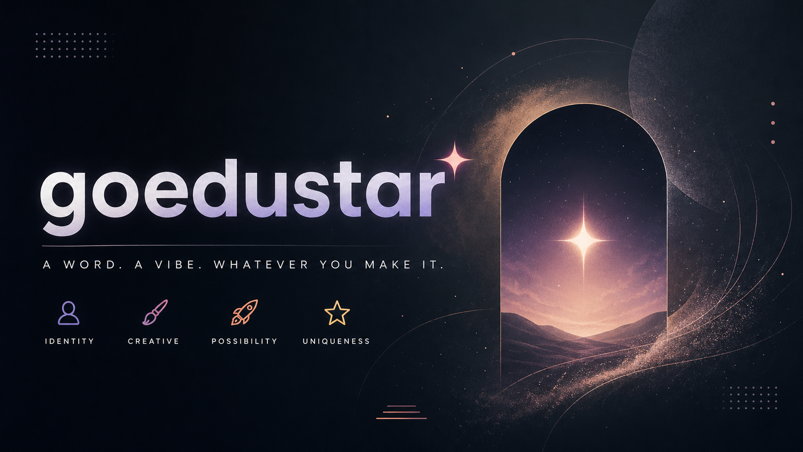 Goedustar — a strange little word that kinda sticks