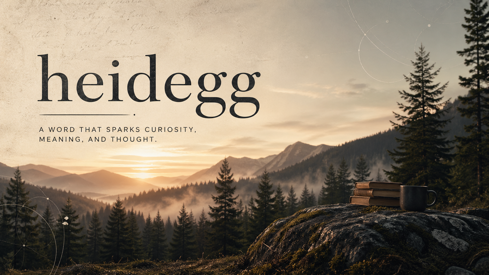 Heidegg — a strange little word that keeps pulling you back