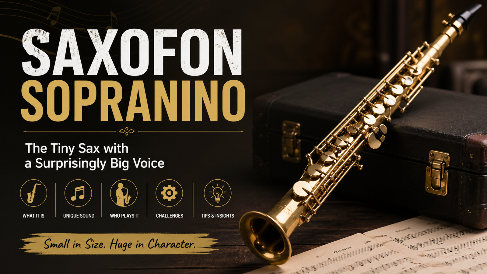 Saxofon Sopranino — the Tiny Sax with a Surprisingly Big Voice