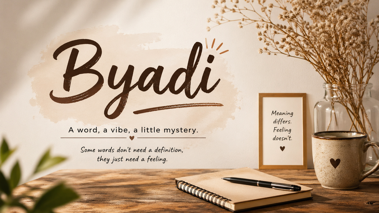 Byadi — one of those words you don’t fully get… but still like