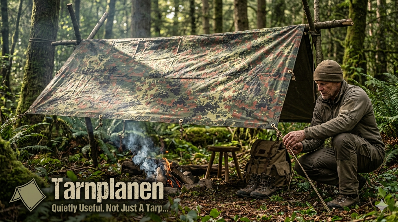 Tarnplanen — yeah, it’s just a tarp… but not really