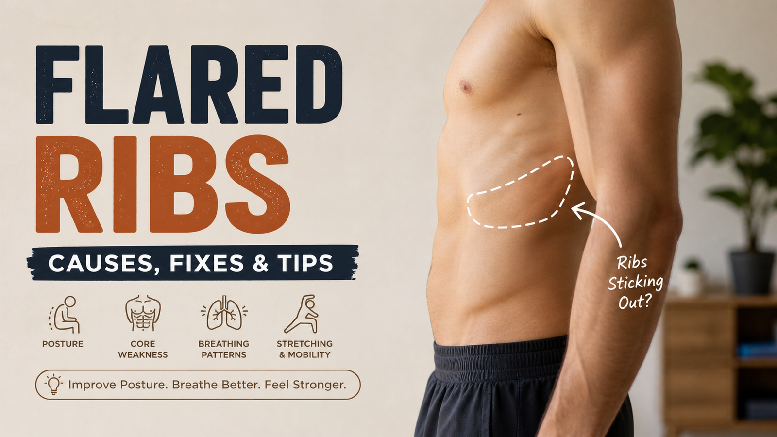 Flared Ribs — why your ribs stick out (and what it actually means)