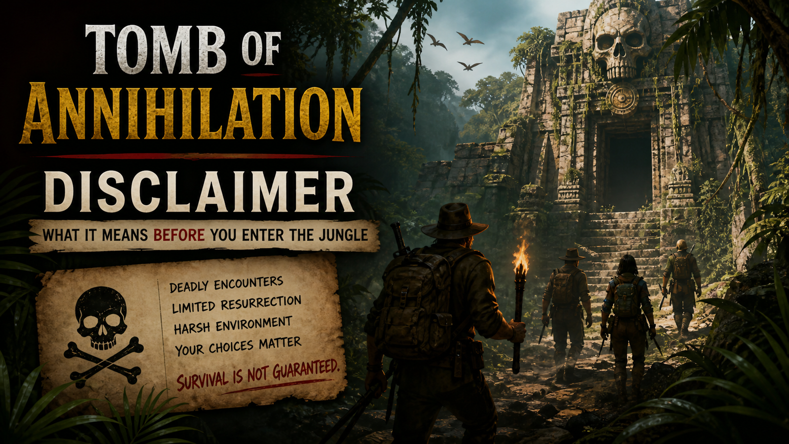 Tomb of Annihilation Disclaimer — Read This Before You Step Into the Jungle
