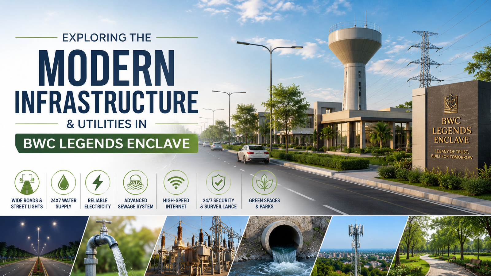 Exploring the Modern Infrastructure & Utilities in BWC Legends Enclave
